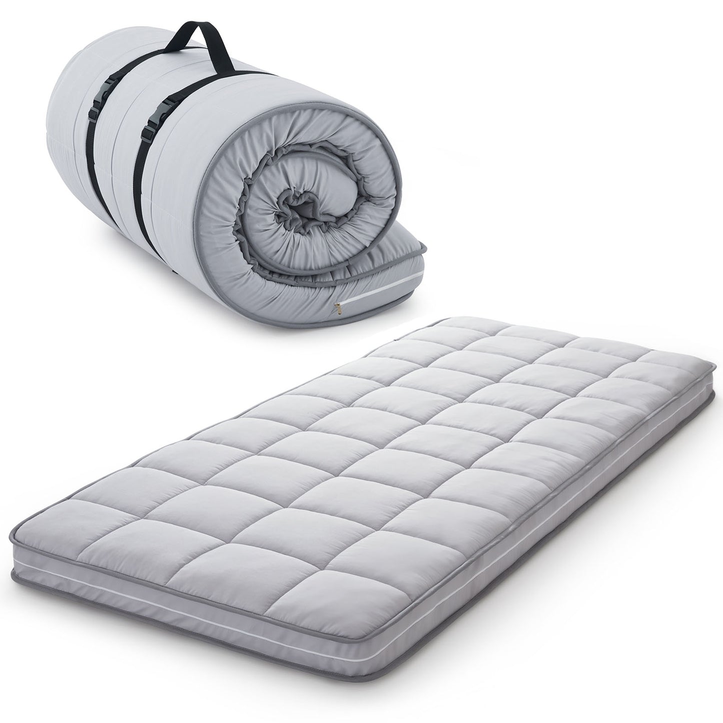 Jamdok 4Inch cot mattress topper,3 layer stucture,gel memory foam
