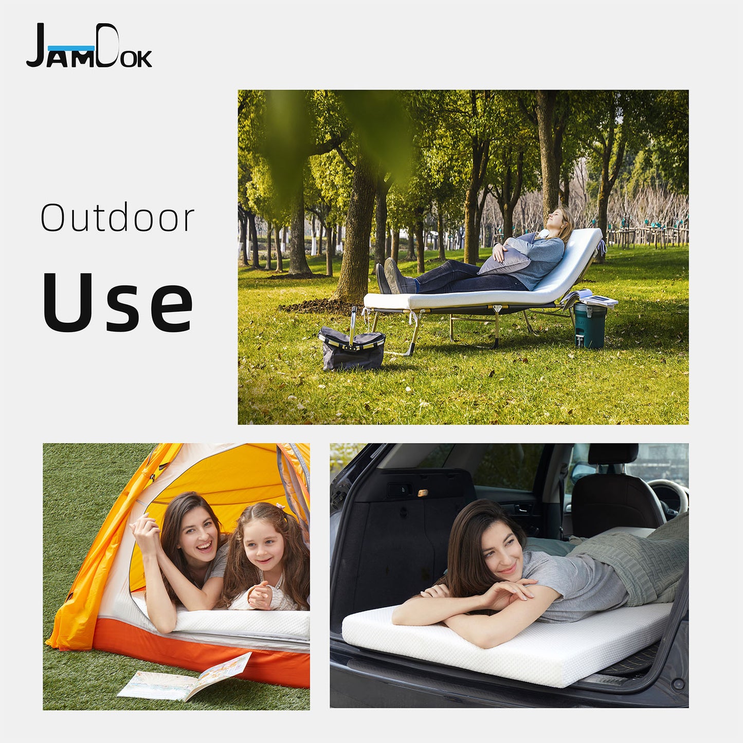 Jamdok Cot Mattress Topper,Narrow Twin Gel Memory Foam Mattress Topper for Camping Cot,Sofa Bed