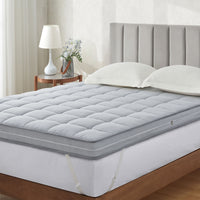 Jamdok Queen Size Dual Layer 3 Inch Firm Gel Memory Foam Mattress Topper For Back Pain