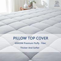 Jamdok Queen Size Dual Layer 3 Inch Firm Gel Memory Foam Mattress Topper For Back Pain