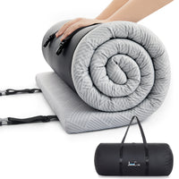 Jamdok Cooling Foam Camping Mattress and Cooling Comforter Set for Hot Sleeper,Cot Mattress Topper,Waterproof Sleeping Pad with Carry Bag,Summer Camping, Hiking,Car,Tent,Outdoor Use