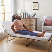 Jamdok Cot Mattress Topper,Narrow Twin Gel Memory Foam Mattress Topper for Camping Cot,Sofa Bed